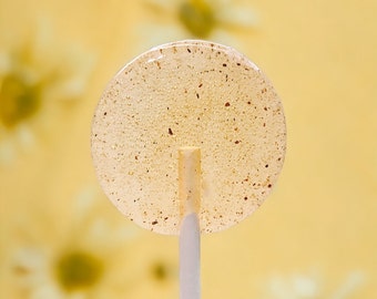 Pear + Chamomile Lollipops // Spring Wedding Favor // Baby Showers // Mini Weddings // Favors for Guest // 10 Lollipops