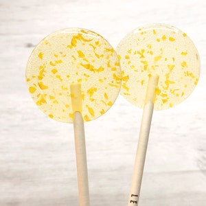 Champagne Lollipops // Gold Flake Lollipops // Spring Wedding Favor // Summer Wedding Favor // Leccare // Favors for Guest // 10 Count Box image 2