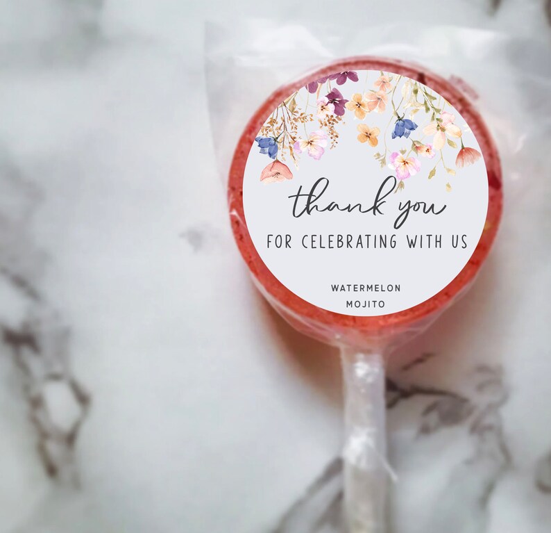 Lollipop Favors for Weddings // Favors for Guest // Bridal Shower // Party Lollipops // 120 Lollipops image 6