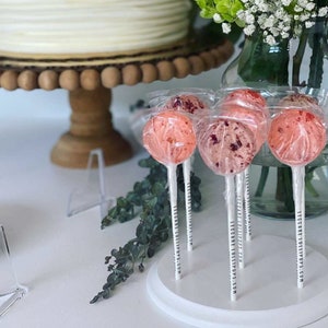 Rose Lollipops // Rose and Honey // Favors for Guest // Spring Wedding Favor // Summer Wedding // 10 count image 4