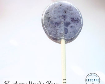 Blueberry Vanilla Bean Lollipops // Baby Shower // Kids Birthday // Favors for Guest // Beach Wedding // 10 Lollipops