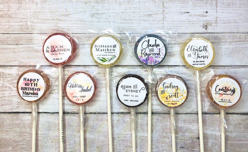 Blue Sparkle Lollipops Wedding Gift Favors for Guest Baby Shower Favor