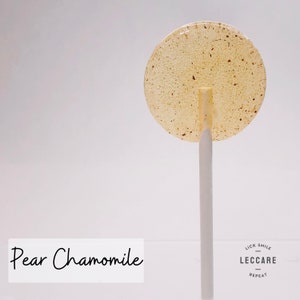 Pear + Chamomile Lollipops // Spring Wedding Favor // Baby Showers // Mini Weddings // Favors for Guest // 10 Lollipops