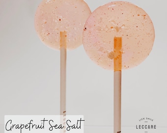 Grapefruit Lollipops // Sweet Salty // Bridal Shower // Cocktails // Favors for Wedding // Wedding Day // 10 Lollipops