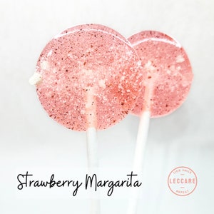 Strawberry Margarita // Sweet & Salty // Cocktail Lollipops // Beach Wedding // Spring Wedding // Wedding Favors // 10 Lollipops image 2