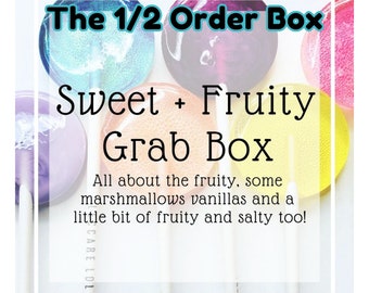 Fruity Lollipop Grab Box // 15 Lollipops // Half Size // Sweet Treat // Free Shipping