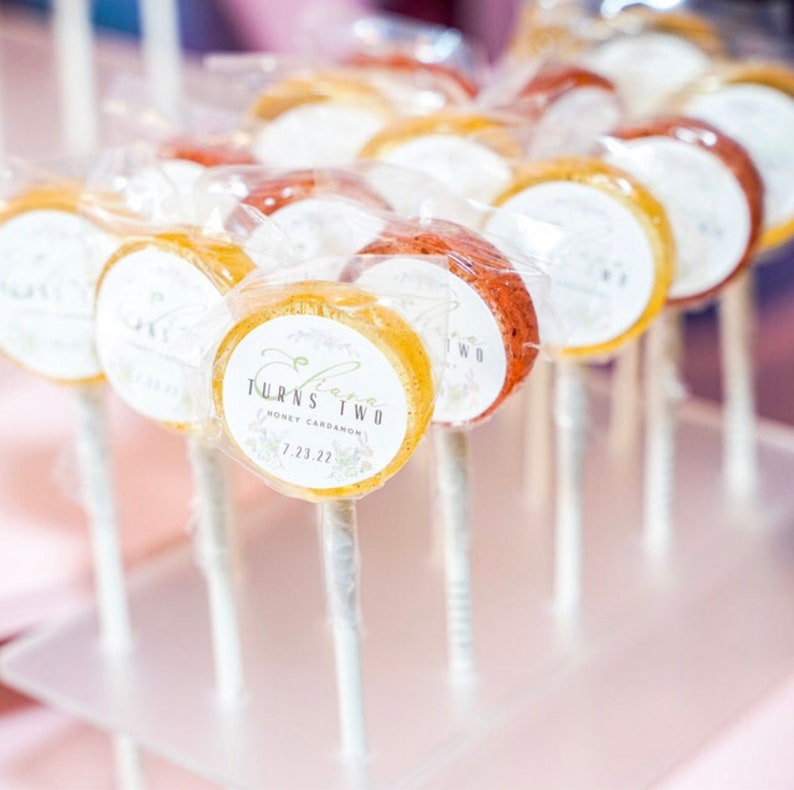 Peaches and Cream Lollipops // Spring Wedding Favors // Beach Wedding Idea // Favors for Guest // 10 count image 6