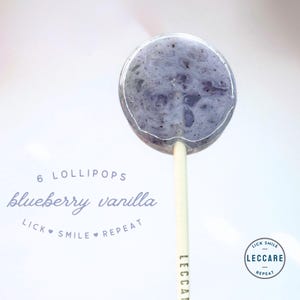 Blueberry Vanilla Bean Lollipops | Baby Shower | Kids Birthday | Favors for Guests | Beach Wedding