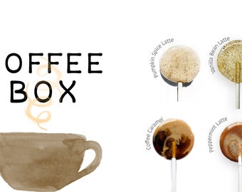 Coffee Favors // Coffee Lollipops // Wedding Favors for Guest // Rustic Wedding // 20 Lollipops