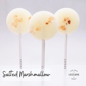 Salted Marshmallow Lollipops // Sweet & Salty // Fall Thank You Gift // 10 Lollipops