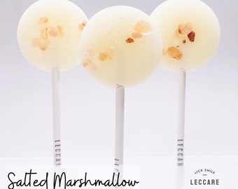 Salted Marshmallow Lollipops // Sweet & Salty // Fall Thank You Gift // 10 Lollipops