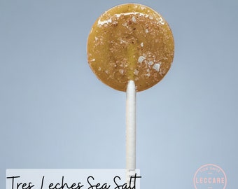 Tres Leches Sea Salt Lollipops // Sweet and Salty // Wedding Favors // Sweet thank you gift // Wedding Candy // 10 Lollipops