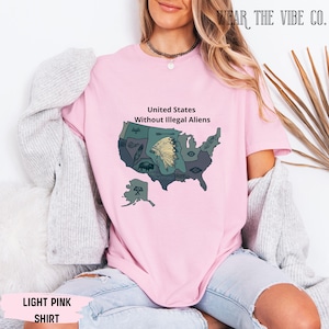 United States Without Illegal Aliens Shirt, Native American Satire Tee, Indigenous Peoples History Tshirt, Funny Political Protest Gift.