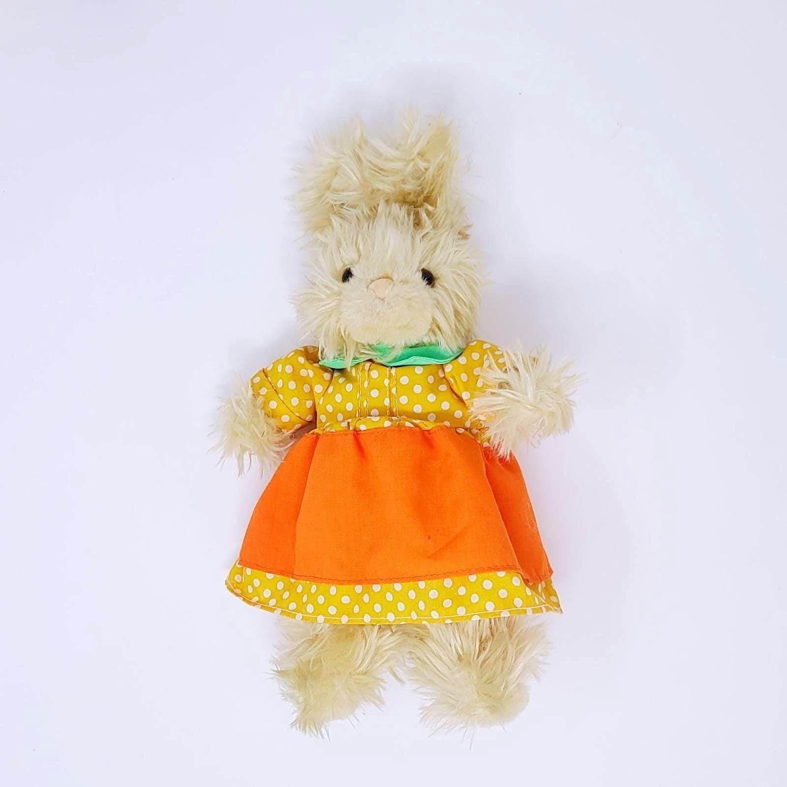 Vintage Yellow Bunny Plush - Etsy