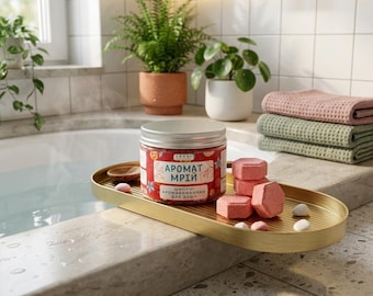 Zestaw parowników prysznicowych, musujące tabletki do aromaterapii kwiatowej, zapach neroli, pomarańczy i ylang-ylang, prezent do pielęgnacji