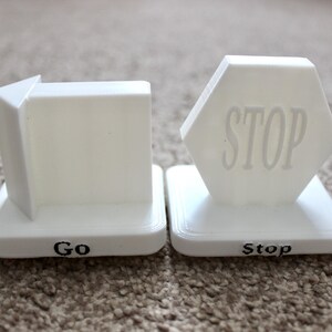 Go / Stop - 3D print STL file. Objects of Reference AAC by M&M.SLT