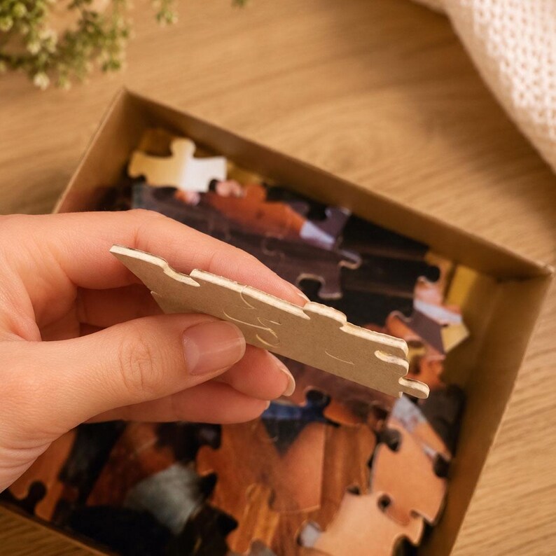 Custom Photo Puzzle Personalized Picture Jigsaw Puzzle Memory Gift For Couples Family Friends image 5