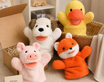 Animal Hand Puppet Plush Toy, Interactive Storytelling Play