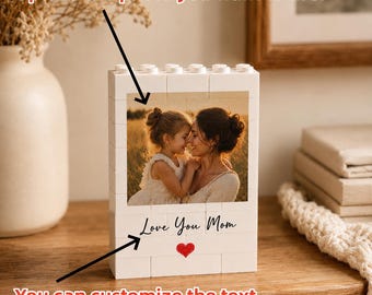 Custom Photo Puzzle Blocks Personalized Memory Gift Family Picture Decor For Parents Couple Friends Special Moments