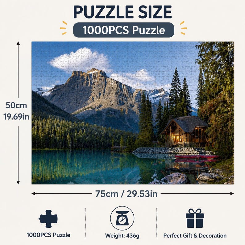 Custom Photo Puzzle Personalized Picture Jigsaw Puzzle Memory Gift For Couples Family Friends 1000PCS Puzzle