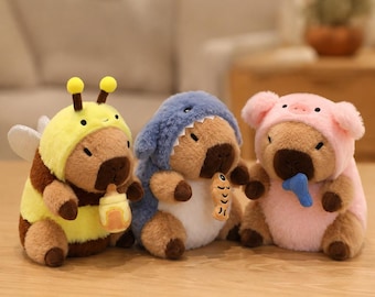 Kawaii Capybara Plush Toy Cute Animal Stuffed Doll Room Decor