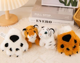 Cute Plush Keychain Animal Charm for Bags Keys and Luggage