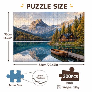 Custom Photo Puzzle Personalized Picture Jigsaw Puzzle Memory Gift For Couples Family Friends 300PCS Puzzle