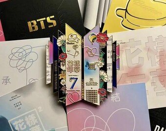 BTS 10th Anniversary Metal Enamel Pin, Bangtan Ten Years Commemorative Badge, ARMY Collectible Lapel Pin, Kpop Concert Gift Merch