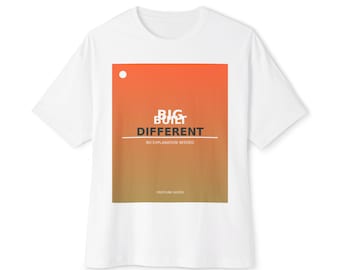 Built Different Graphic Tee | Oversized Boxy T-Shirt | Motivational Streetwear | Bold Orange Print | Unisex Gift