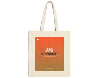Be Different Tote Bag | Inspirational Quote Canvas Tote | Motivational Star Design