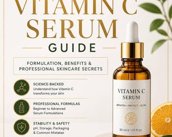 Anleitung für die Vitamin-C-Serumformulierung | Professionelles Hautpflege Business eBook (Digitaler Download)