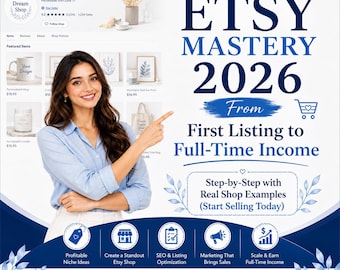 Etsy Verkäuferleitfaden eBook | Start, Wachsen, Skalieren (2026)