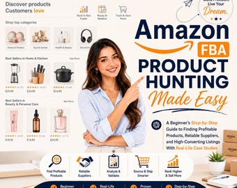 So starten Sie ein Amazon FBA-Geschäft | Leitfaden zur Produktsuche und -listung | Anfängerfreundlich | Sofortiger digitaler Download