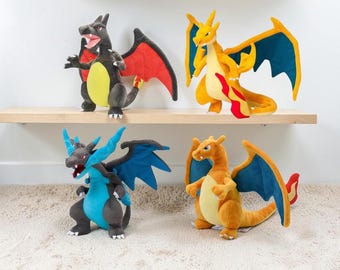 Almohada de monstruo de dibujos animados de anime, lindo peluche de dragón suave para abrazar, muñeco de peluche de monstruos de bolsillo, regalo