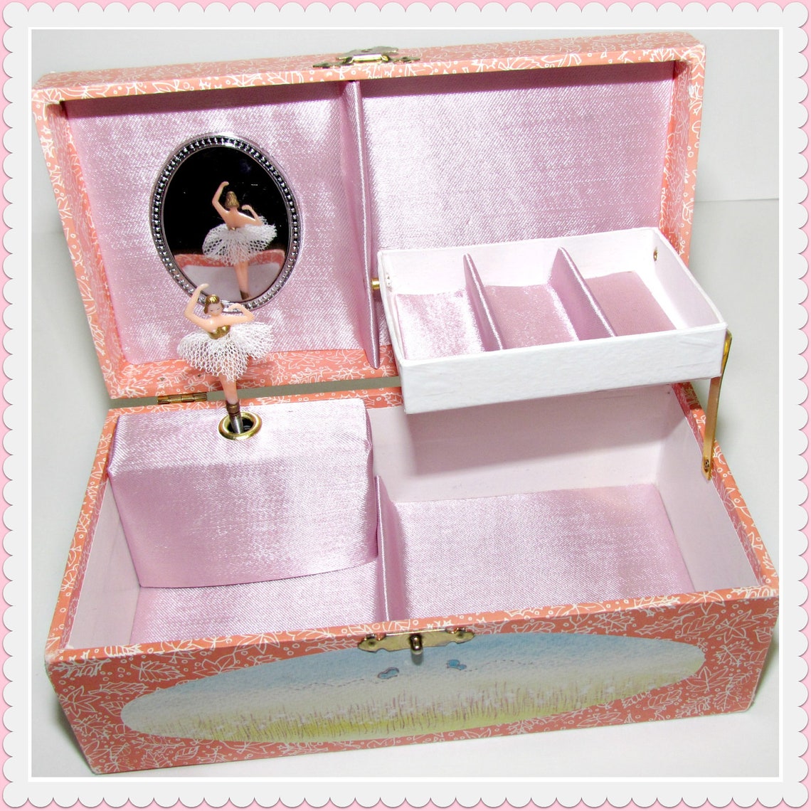 Vintage Musical Ballerina Jewelry Box Etsy