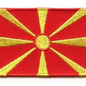 North Macedonia flag patch