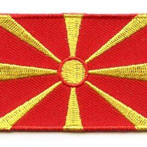North Macedonia flag patch