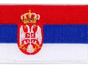 Serbia flag patch