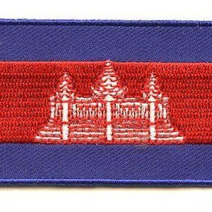 Cambodia flag patch
