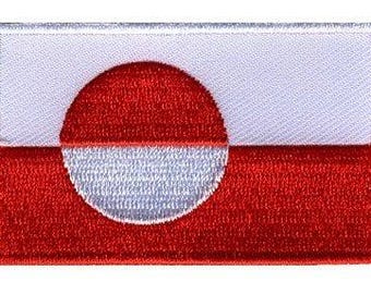 Greenland flag patch