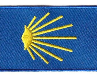 Camino de Santiago flag patch