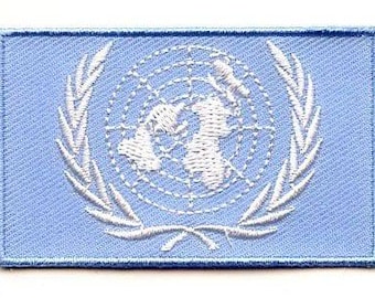 United Nations flag patch