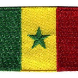 Senegal flag patch
