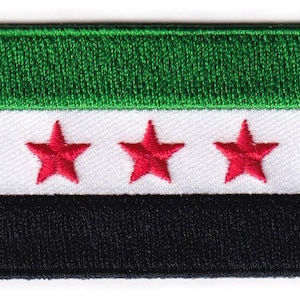 Syria flag patch