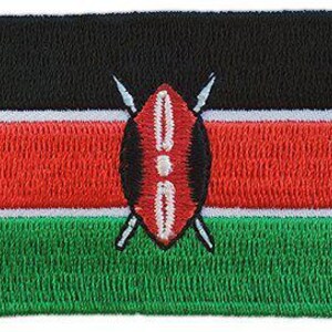 Kenya flag patch