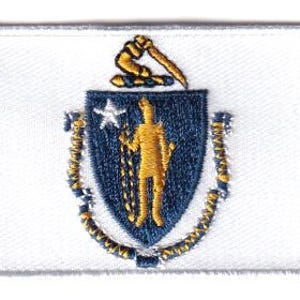 Massachusetts flag patch
