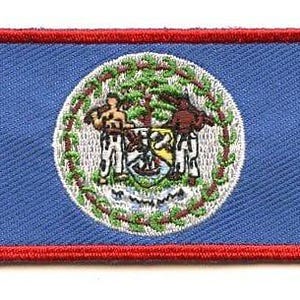 Belize flag patch