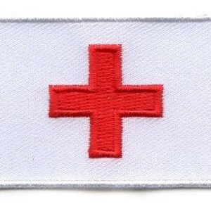 Red Cross flag patch