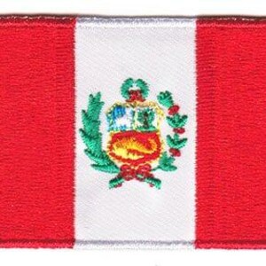 Peru flag patch