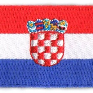 parche con la bandera de Croacia